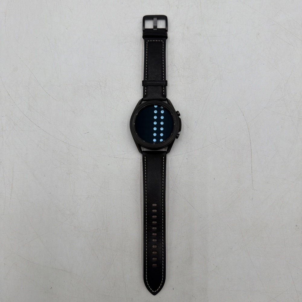 Samsung Galaxy Watch3 SM-R840 45mm Stainless Steel Case with Leather Strap